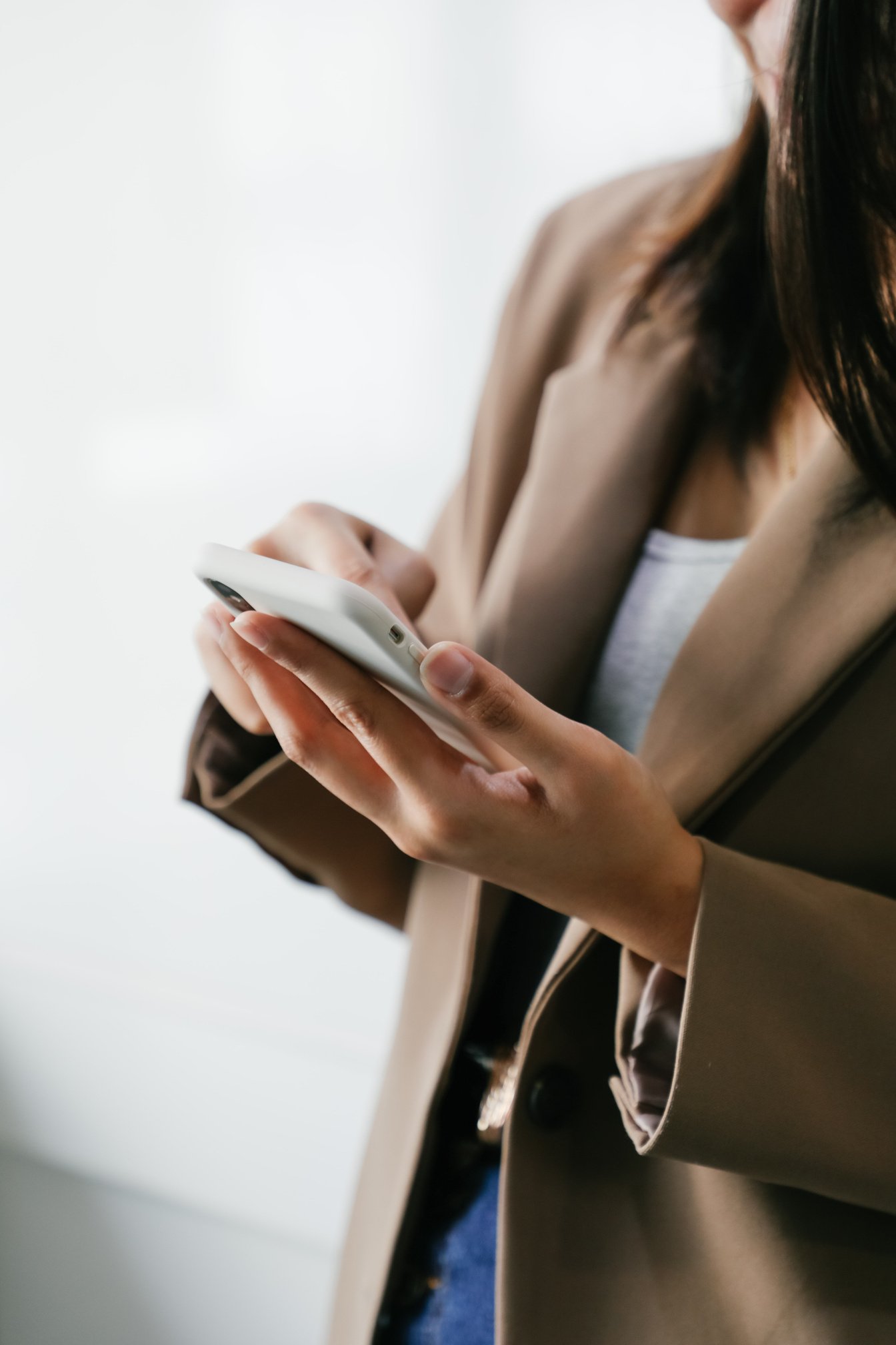 Woman using phone